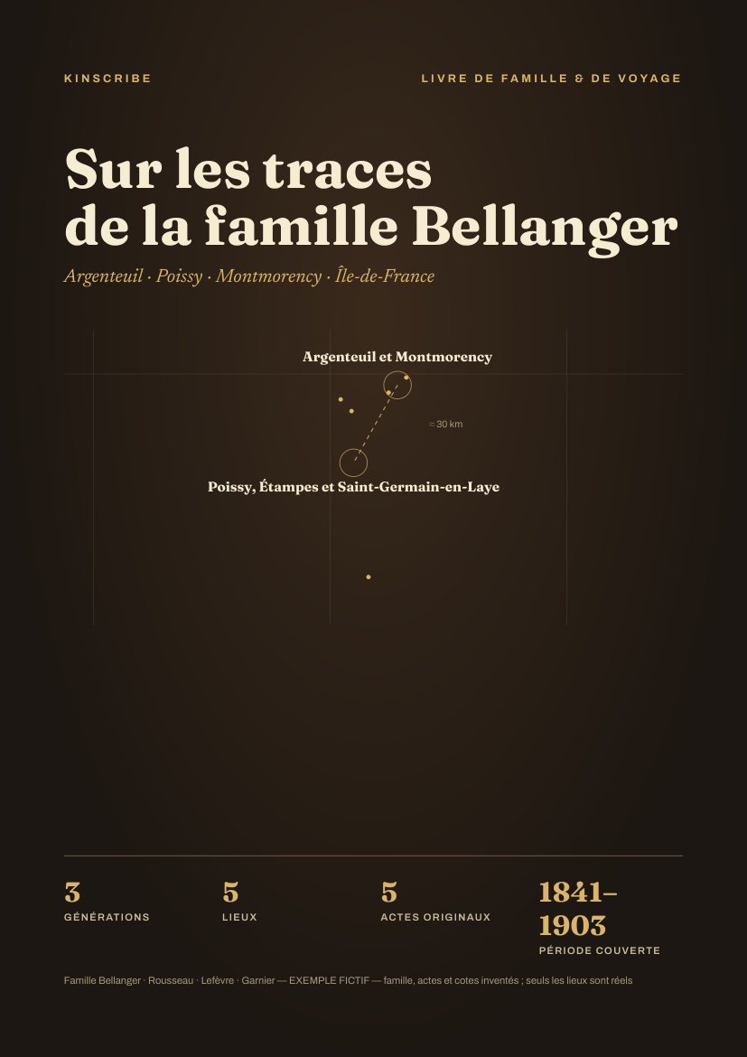 Couverture du livre d'exemple, famille Bellanger